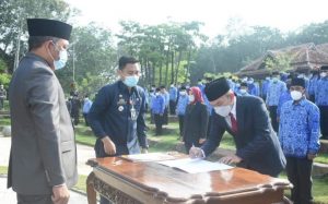 Pejabat Pimpinan Pratama, Pejabat Administrator dan Pejabat Pengawas serta PPUPD Kab Tubaba Dilantik Bupati Umar Ahmad,S.P.