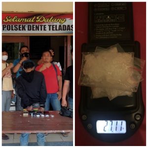 Polisi Tulang Bawang Tangkap Bandar Sabu di Areal Tambang Pasir, Berikut Barang Bukti 27,11 Gram Sabu