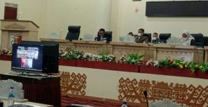 Secara Virtual Bupati Winarti Sampaikan LKPJ Akhir TA.2020 di Sidang Paripurna DPRD Tuba