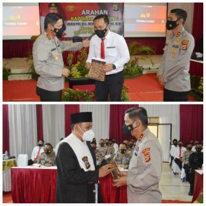 Kapolda Lampung Berikan Reward Kepada Da’i Kamtibmas dan Kasat Reskrim Pada Kunker Mapolres Tuba