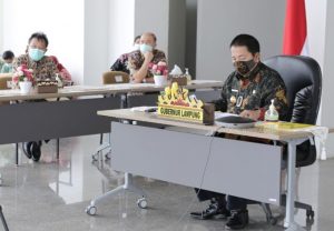 Gubernur Arinal Bersama Menhub Budi Karya Sumadi Rakor Pengendalian Transportasi Idul Fitri
