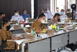 Tindaklanjuti Arahan Presiden, Gubernur Arinal Langsug Rakor Bersama Ketua Gugus Tugas Covid-19 Provinsi Lampung