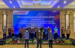Wabup Fauzi Hasan Hadiri Acara Penandantanganan dan Deklarasi Komitmen Kepala Daerah Dalam Pelayanan Publik