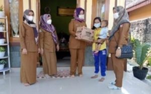 Tim Gizi Dinkes Tuba dan Kepala Puskesmas Turun Lokasi Tinjau Bayi diduga Kurang Gizi, Begini Kata Kadis Hi.Fatoni, S.Kep.MM