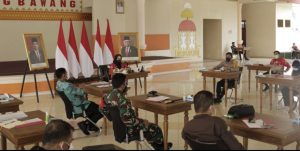 Dandim 0426 Tuba Letkol Kav Joko Sunarto,S.Sos, M.Han Siaap Bertindak Tegas Kontrol Hajatan