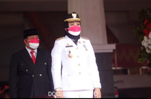 Bupati Tuba Dr.Hj.Winarti,SE.MH Hadiri Langsung Upacara HUT RI Ke-76