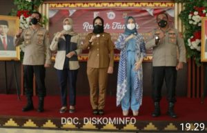 Bupati Tuba Dr. hj. Winarti S.E. M.H Ramah Tamah dalam Rangka Pisah Sambut Kapolres Tulang  Bawang