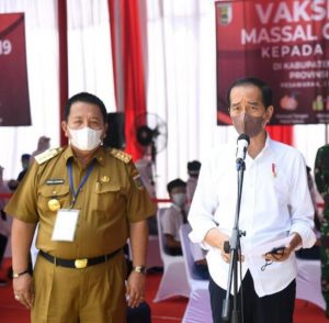 Presiden Joko Widodo Resmikan Bendungan Way Sekampung Didampingi Gubernur Arinal Djunaidi