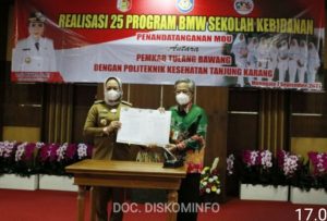 Pemkab Tuba Lakukan MOU Bersama Direktur Poltekes Tanjung Karang