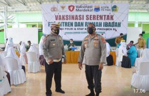 Ini Target Polres Tulang Bawang Gelar Vaksinasi Merdeka Serentak di Tiga Ponpes