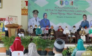 Bupati Tuba Dr.Hj.Winarti,SE.MH Hadir di Kunker Ketua TP-PKK Prov Lampung