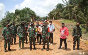Dandim Letkol Kav Joko Sunarto, S.Sos.M.Han Diapresiasi Pimpinan Tim Wasev Mayjen TNI (Mar) Widodo Dwi Purwanto