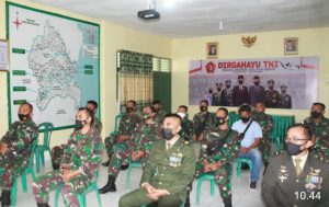 Kodim 0426 Tuba Ikuti Upacara HUT TNI Ke-76 TH 2021