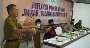 Wabup Tuba Barat Fauzi Hasan, S.E.,M.M. Hadiri Kegiatan Refleksi Pembangunan