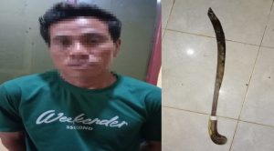 Pelaku Pengancaman Bersenjata Golok Ditangkap Polsek Dente Teladas, Ini Kronologinya