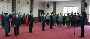 Bupati Tuba Dr. Hj. Winarti S.E.,M.H. Lantik Empat Pejabat Pimpinan Tinggi Pratama