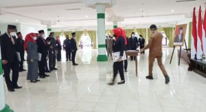 Sekretaris Dinas Kominfo Wakili Kepala Dinas Hadiri Pelantikan 43 Pejabat Eselon III dan IV