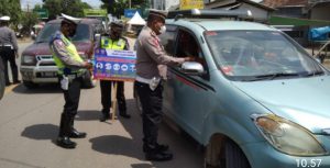 Satlantas Polres Tuba Lampung Gelar Operasi Zebra Krakatau 2021 di Pasar Unit 2