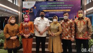 Bupati Tuba Dr.Hj.Winarti,SE.MH. Hadiri Lounching Apkasi Otonomi Expo 2022