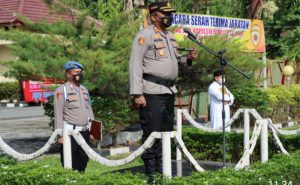 Kapolres Tuba AKBP Hujra Soumena, SIK.MH. Pimpin Langsung Sertijab, Ini Ucapan dan Motivasinya