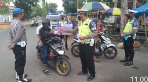 Satlantas Polres Tulang Bawang Gelar Operasi Zebra Krakatau 2021 di Menggala