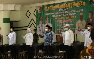 Pengukuhan IPHI Tuba Masa Bhakti 2021-2025 di Hadiri Bupati Dr.Hj.Winarti,SE.MH.