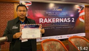 SMSI Lampung Dapatkan Penghargaan di Rakernas Jakarta