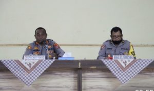 Begini Pesan Kapolres Tuba AKBP Hujra Soumena,SIK.MH. Pada Rapat Kesiapan Pilkakam Serentak 2022
