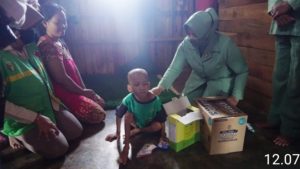 Kodim 0426 Tuba Lakukan Kegiatan Baksos Melalui Persit Kartika Chandra Kirana Cabang XLIX