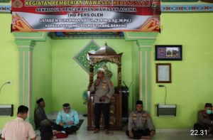 Personel Polres Tulang Bawang Menerima Wawasan Kebangsaan