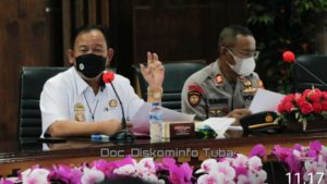 Sekda Tuba Ir.Anthoni,M.M. Wakili Bupati Winarti pimpin Rapat Persiapan HUT TUBA Ke – 25 Tahun 2022