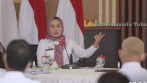 Bupati Tuba Dr.Hj.Winarti,SE.MH Pimpin Rakor dengan Para Camat dan Ka. Puskesmas Se- Kab.Tuba Tentang Ini