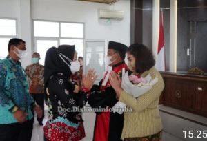 Hadiri Pelantikan Ketua Pengadilan Negeri Menggala Tulang Bawang Bupati Dr.Hj.Winarti, SE.,MH. Ucapkan Ini