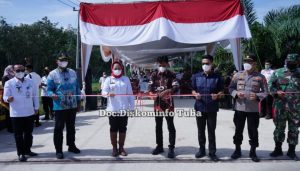 Bupati Winarti Lakukan Tiga Kegiatan diantaranya Peresmian Jembatan Way Badar I