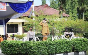 Apel Gelar Pasukan di Polres Tulang Bawang, Bupati Winarti Jadi Pembina