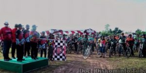 Dibuka Bupati Winarti, Acara Gowes Sepeda di Ethanol unit 2 Banjar agung Meriah