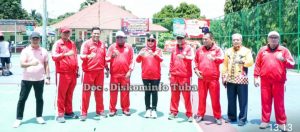 Tournamen Tenis Lapangan “Bupati Cup 2022” Dibuka Bupati Winarti di Polres Tulang Bawang
