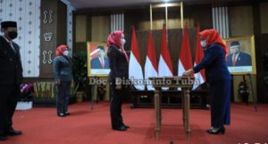 Jelang Ramadhan, Bupati Winarti Lantik Pejabat di lingkup Pemda Tuba