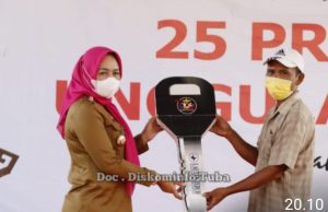 Pasar Murah dan Bantuan Dana 340 Juta dan 6 Unit Sepeda Motor Diserahkan Bupati Winarti Disini Tempatnya