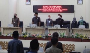 DPRD Tuba Gelar Paripurna LKPJ Kabupaten Tulang Bawang Tahun Anggaran 2021