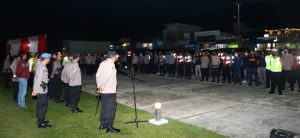 Apel Gabungan SIAGA Polres Tuba Barat Malam Idul Fitri 1443 H/2022 M, Ini Ucap Kapolres