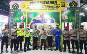 Wakapolda Lampung Sidak Pos Yan Operasi Ketupat Krakatau 2022 Polres Tulang Bawang