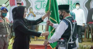 Selain Rasa Haru, Ini Pesan Bupati Winarti Dipelepasan Jamaah Haji Kabupaten Tulang Bawang