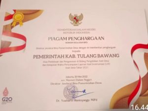 Tak Henti Kabupaten Tuba di Bawah Pimpinan Bupati Winarti ukir Prestasi