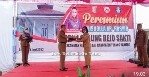 Bupati Tuba Winarti Diwakili Kadis Pendidikan Resmikan Musholla AR Rasyid SDN 1 Gedung Rejo Sakti Penawar Aji