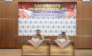 Polres Tulang Bawang Gelar Operasi Bina Waspada Krakatau 2022