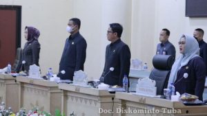 Bupati Winarti Hadiri Paripurna DPRD Tentang Raperda LPJP APBD TA. 2021