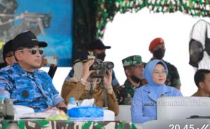 Begini Kata Bupati Winarti Dalam Kagumnya Saksikan Latihan Tempur TNI AU Lanud Pangeran M Bunyamin