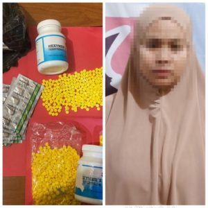 Polres Tulang Bawang Sita Ribuan Butir Obat Hexymer Dari Seorang Perempuan