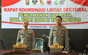 Bahas Persiapan Arus Mudik Idul Fitri 1444 H, Polres Tuba Barat Lampung Gelar Rakor